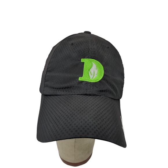 Nike Golf Slideback Hat Embroidered D Leaf Logo Black Green Adjustable - Picture 1 of 9
